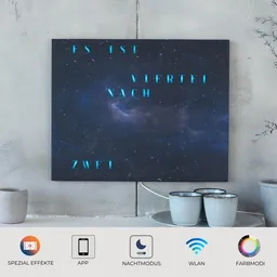 build-yours build-yours Bausatz WordClock Jupiter Space - Bau dir deine Wortuhr - LED Wanduhr – Produktbild 1 von 1