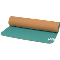 ReYoga ReYoga free SOFT 6mm - Ökologische Yoga- und Pilatesmatte mit mehr Komfort, Pfauengrün/zimtorange, – Produktbild 1 von 1