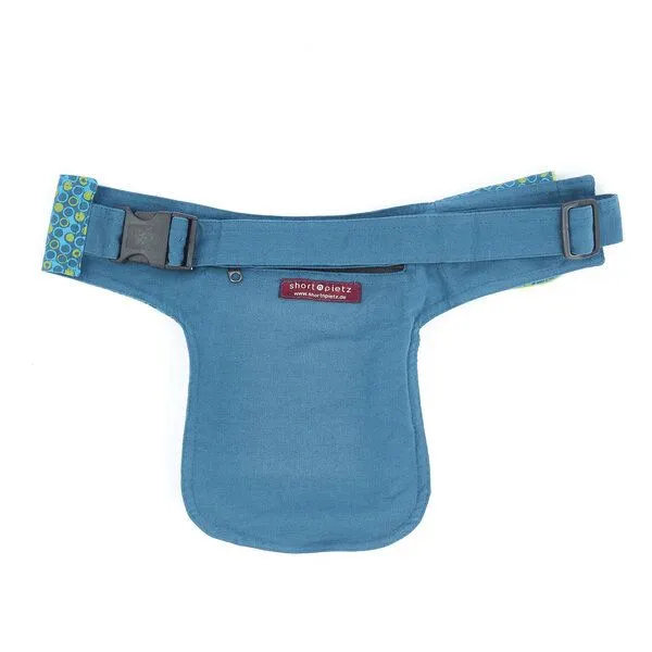 short'n'pietz short'n'pietz handgenähte Gürteltasche mit verstellbarem Gürtel, Türkis, – Produktbild 2 von 4