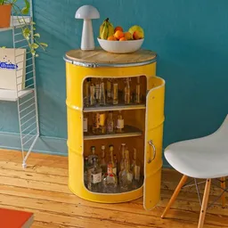 Lockengelöt Lockengelöt Hausbar aus einem Hamburger Ölfass – Produktbild 1 von 1