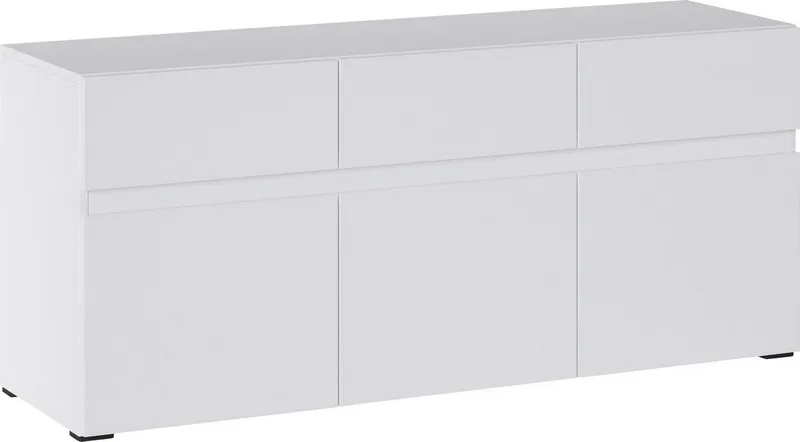 Home affaire Lowboard Rimini, Breite 135 cm, Weiß, – Produktbild 7 von 8