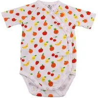 El Puente El Puente Babybody "Funny Fruits", Größe 50/56 | Fair Trade & Handmade aus Ägypten | Bio-zertifiziert – Produktbild 1 von 1