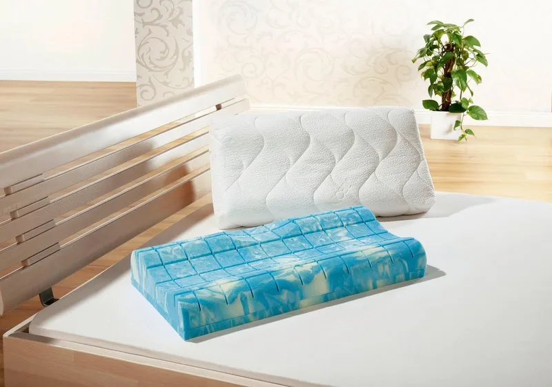 fan Nackenstützkissen Gelax, Füllung: Mit Füllung, Seitenschläfer, Rückenschläfer, anatomische Form, optimale Entspannungshilfe, Weiß, – Produktbild 1 von 3