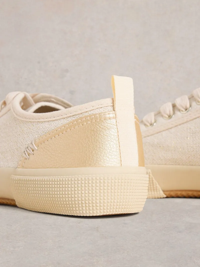 White Stuff Pippa Stoffturnschuhe - 36, Hellnatur, – Produktbild 3 von 4