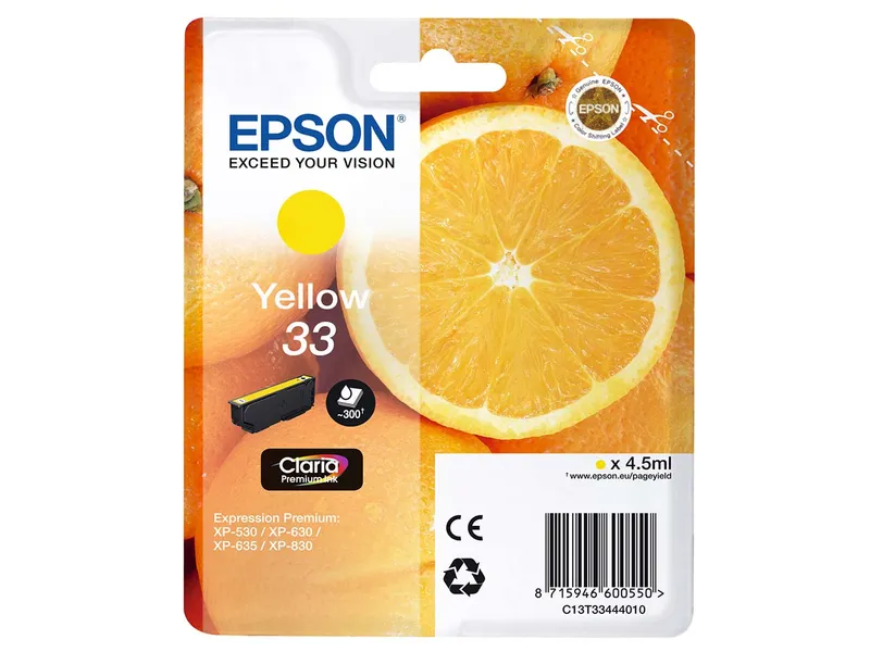 Epson Epson Tintenpatrone T3344/ 33 gelb – Produktbild 2 von 2