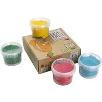 neogrün Easy Soft Knete 4er Set rot, gelb, grün, blau 4 x 120 g, Mehrfarbig, – Produktbild 1 von 1