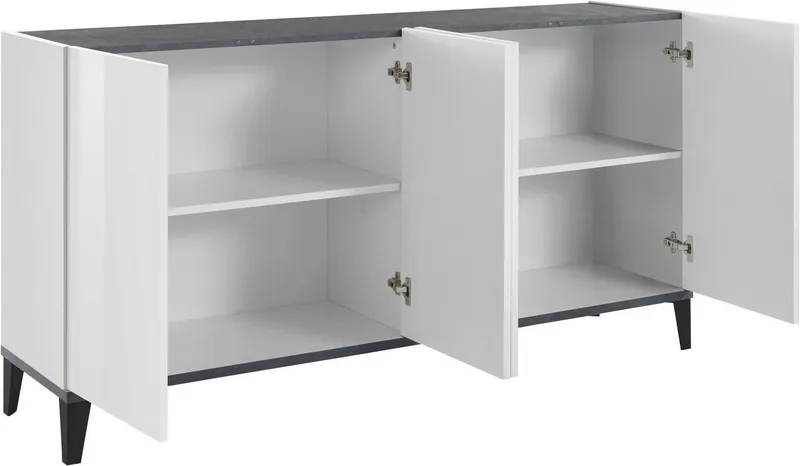 Home affaire Sideboard Sunrise, Breite 160 cm, Weiß, – Produktbild 5 von 5