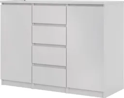 Home affaire Kommode Naia - 4 Schubladen & 2 Türen, grifflose Front, Made in Denmark (Breite: 121 cm, in mehreren Farben), Sideboard, skandinavisches & modernes Design mit viel Stauraum – Produktbild 1 von 1