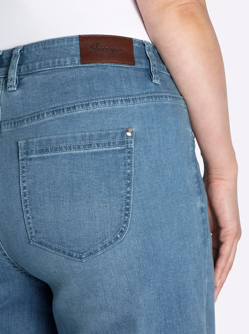 sheego 7/8-Jeans blue-bleached, Blue-bleached, – Produktbild 2 von 2