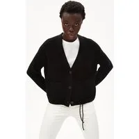 ARMEDANGELS ARMEDANGELS NAOKAA - Damen Cardigan Loose Fit aus Bio-Woll-Mix (recycled), Black, – Produktbild 1 von 1