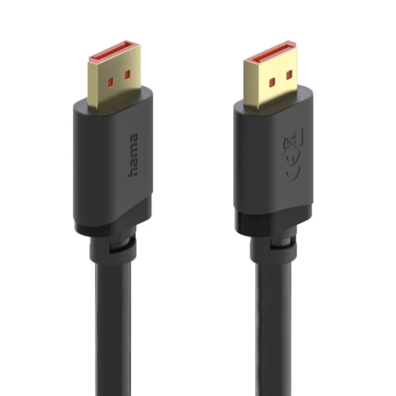 Hama Hama DisplayPort-Kabel, DP 2.1, Ultra-HD 16K, 80 Gbit/s, 2 m – Produktbild 2 von 5