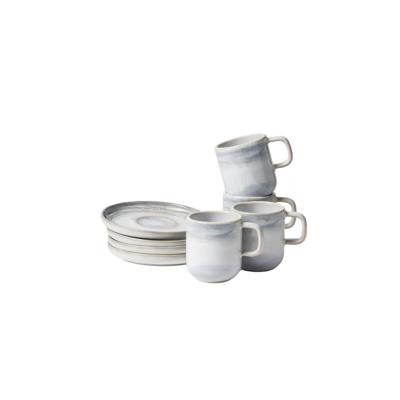 Gipfelstück Gipfelstück Tiefer See Espressotassen-Set, Steinzeug, Blaugrau, – Produktbild 1 von 4