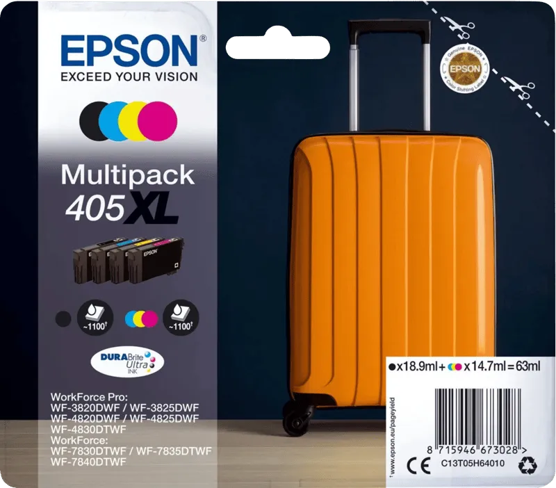 Epson Epson Tintenpatrone 405XL schwarz, cyan, magenta, gelb 4er-Set – Produktbild 2 von 3