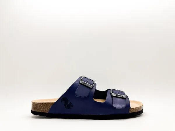 thies thies ® Eco Sandalen aus vegetabil gegerbtem Leder, Royal blue, – Produktbild 2 von 4