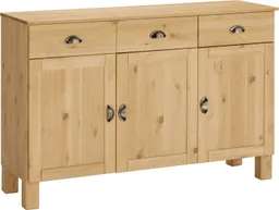 Home affaire Unterschrank Oslo 125 cm breit, 38 cm tief, als Sideboard, 3 Türen, 2 Schubladen – Produktbild 1 von 1
