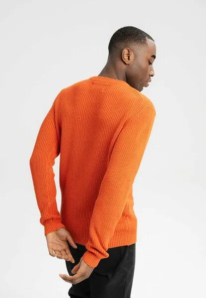 MELA MELA Strickpullover RAVI aus 100% Bio-Baumwolle, Orange brick, – Produktbild 2 von 4