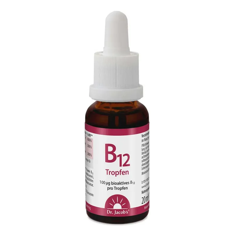 Dr. Jacob's Dr. Jacob's Vitamin B12 Tropfen 100 mcg Methylcobalamin vegan – Produktbild 1 von 1