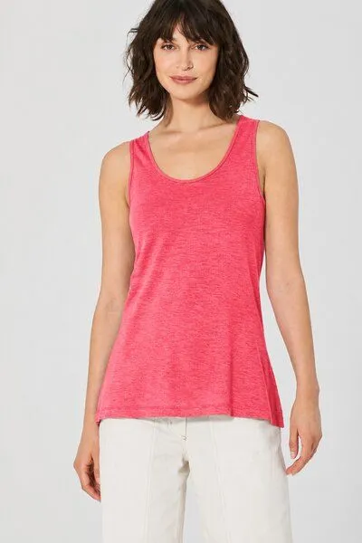 HempAge HempAge Lockeres Tank-Top Hanf/Biobaumwolle, Magnolia (rot), – Produktbild 2 von 4