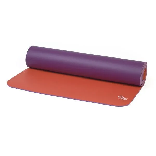 ReYoga ReYoga element STEADY 6mm - rutschfeste Yogamatte aus 100% Naturkautschuk, Lotus love (orangerot/violett), – Produktbild 3 von 3