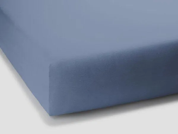 formesse formesse Bella Donna "La Piccola" Jersey Spannbettlaken für Topper bis 10 cm, Jeansblau0211, – Produktbild 2 von 4