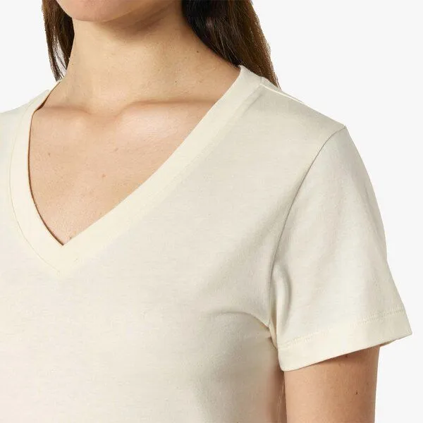 YTWOO YTWOO Damen V-Neck T-Shirt, Natural raw, – Produktbild 2 von 3