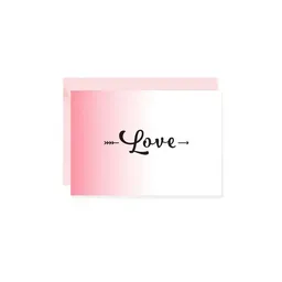 Bow & Hummingbird Bow & Hummingbird Mini-Grußkarte Love – Produktbild 1 von 1