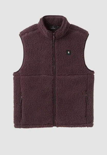 recolution Herren Fleeceweste aus recyceltem Polyester - TEASEL - recolution, Dark grape (lila), – Produktbild 2 von 3