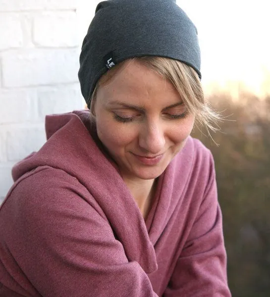 Lena Schokolade Lena Schokolade Beanie-Mütze, Anthrazit meliert, – Produktbild 2 von 4