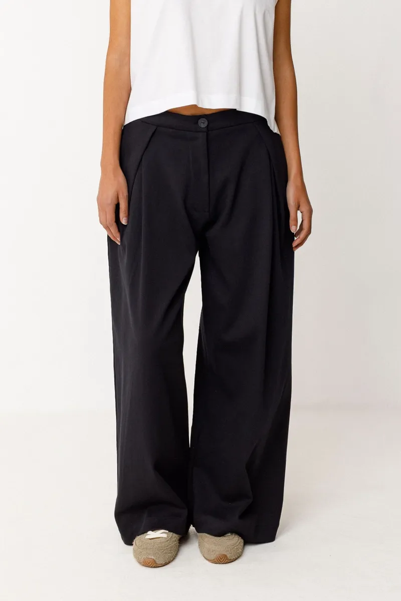 SKFK SKFK Damen vegan Hose Moira Schwarz, Schwarz, – Produktbild 2 von 2