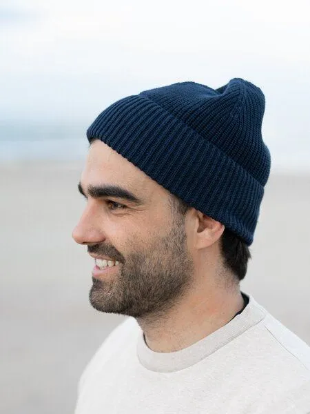 FUXBAU FUXBAU 4Seasons Strickmütze, Navy, – Produktbild 4 von 4