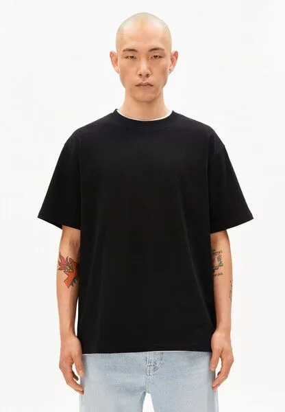 ARMEDANGELS ARMEDANGELS MAARKOS Herren T-Shirt aus Baumwoll-Mix, Black, – Produktbild 1 von 4