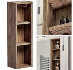 Lomadox Badregal PUEBLA-56, Regal Hängeregal Regalschrank in Vintage Oak, B/H/T ca. 20/65/15 cm – Produktbild 1 von 1