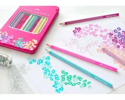 Faber-Castell Faber-Castell Buntstifte "Sparkle", 12er-Set im Metalletui – Produktbild 1 von 1