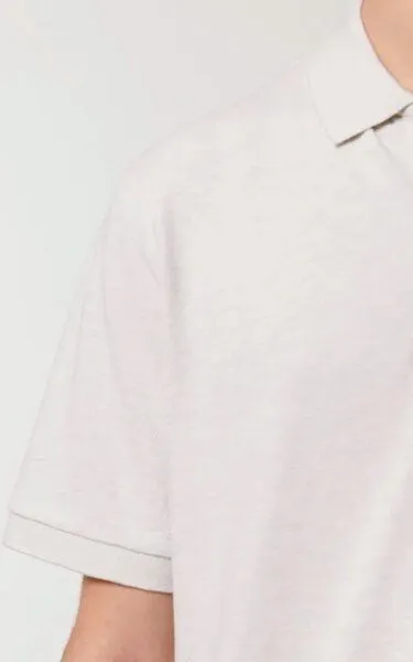TORLAND TORLAND Herren Poloshirt PREPSTER, Natur (cream heather grey), – Produktbild 3 von 4