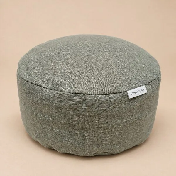Lotus Design® Lotus Design® Meditationskissen Mesa 15 cm aus Bio-Baumwolle, Schilfgrün (grün), – Produktbild 1 von 3