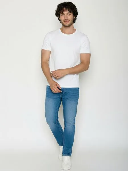 GreenBomb GREENBOMB Basic Guide - Sportliches T-Shirt aus Bio-Baumwolle / GOTS / Fair & Vegan, Weiß (white), – Produktbild 3 von 4