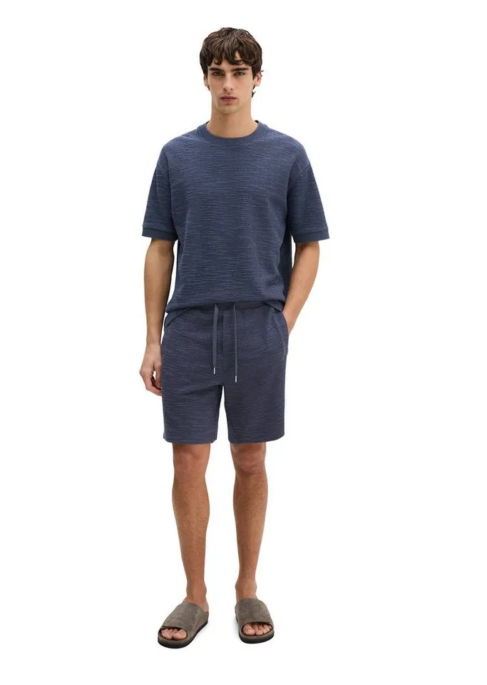 Marc O'Polo Marc O'Polo Shorts aus weichem Bouclé-Jersey, Blau, – Produktbild 5 von 5