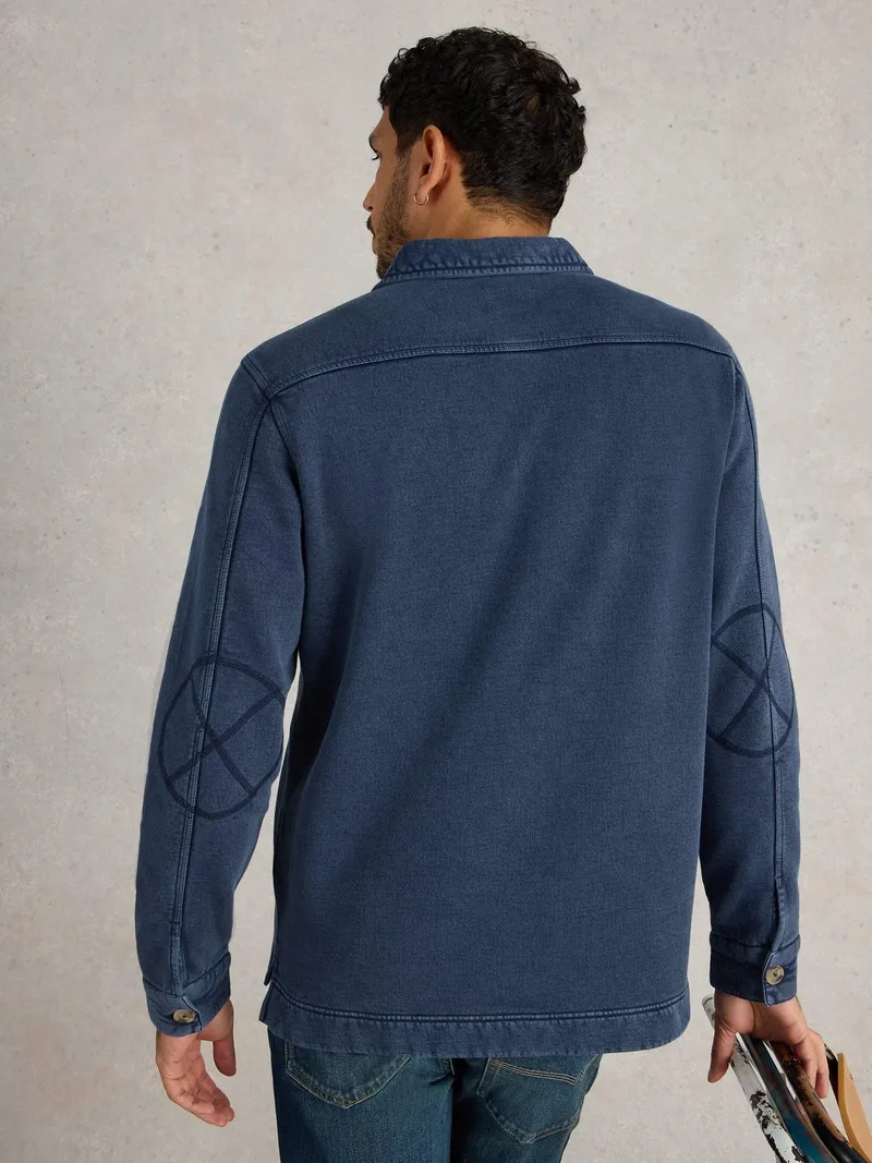 White Stuff Longsleeve Polohemd Brampton - S, Indigoblau, – Produktbild 4 von 4