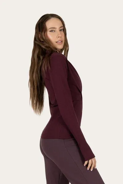 Urban Goddess Urban Goddess Ishtar Yoga Langarmshirt, Fig (lila), – Produktbild 2 von 4