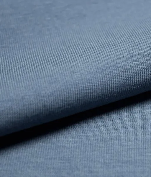 obumi obumi STIRNBAND SCHMAL AUS BIO JERSEY IN VIELEN FARBEN, Grey blue, – Produktbild 4 von 4