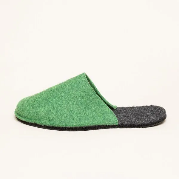 Magicfelt Magicfelt Filz-Pantoffel Magic Travel aus 100% recycelter Schurwolle für Damen & Herren, Grün, – Produktbild 4 von 4