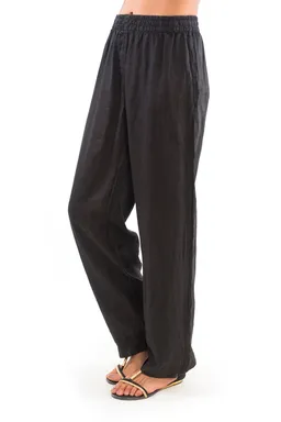 RAVENS VIEW IBIZA RAVENS VIEW IBIZA Damen vegan Hose Amalfi Schwarz – Produktbild 1 von 1