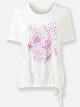 Witt Kurzarmshirt ecru-orchidee-bedruckt – Produktbild 1 von 1