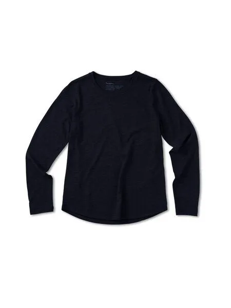 PINQPONQ pinqponq Longsleeve Merino Women 'INSPIRE", Blau (sheep navy), – Produktbild 1 von 3