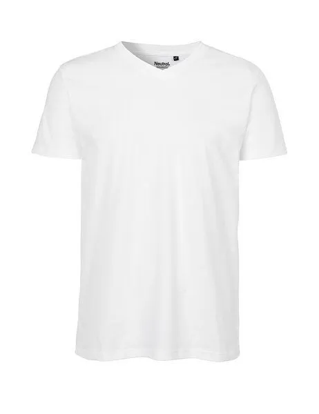 Neutral® - 3FREUNDE Neutral® - 3FREUNDE Männer T-Shirt V-Ausschnitt, Weiss, – Produktbild 1 von 4