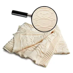 Sonnenstrick Sonnenstrick Kuscheldecke mit Bärchen Strickmotiv – Produktbild 1 von 1
