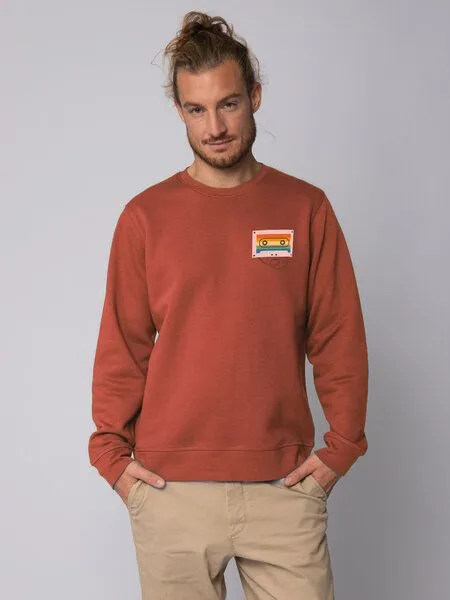 watapparel watapparel Sweatshirt Unisex Rainbow Cassette, Heritage brown, – Produktbild 2 von 3