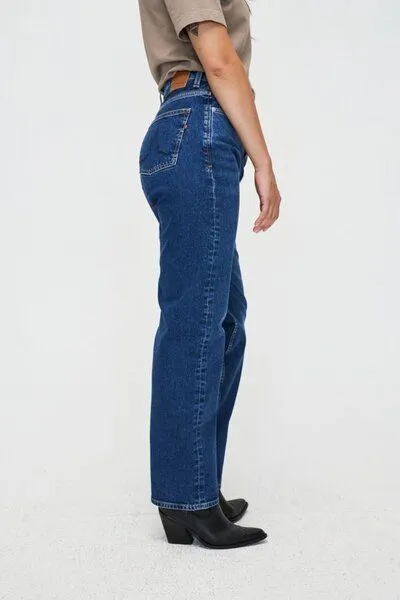Kuyichi Kuyichi Straight Fit Jeans - Rosa - aus Biobaumwolle, Dunkelblau (dark blue), – Produktbild 2 von 4
