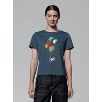 watapparel watapparel T-Shirt Frauen Balloon Spaceman, Stargazer, – Produktbild 1 von 1
