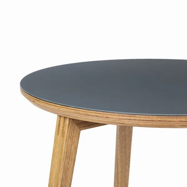 klotzaufklotz klotzaufklotz Beistelltisch Linoleum, Pewter, – Produktbild 2 von 4
